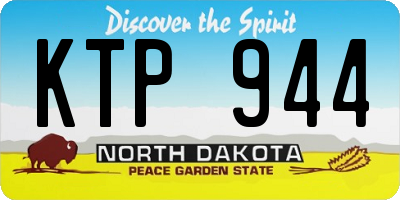 ND license plate KTP944