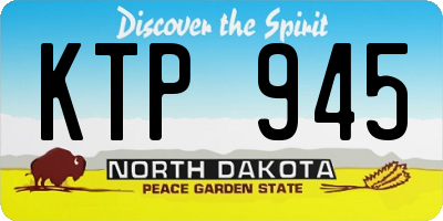 ND license plate KTP945