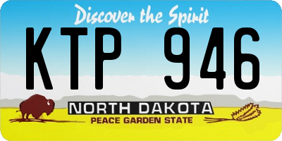 ND license plate KTP946
