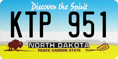 ND license plate KTP951