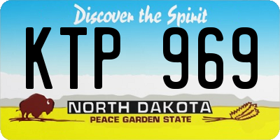 ND license plate KTP969