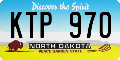 ND license plate KTP970