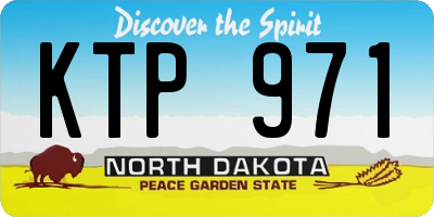 ND license plate KTP971