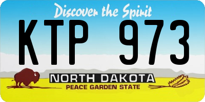 ND license plate KTP973