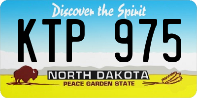 ND license plate KTP975