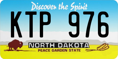 ND license plate KTP976