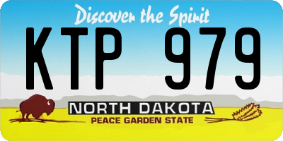 ND license plate KTP979