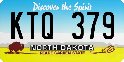 ND license plate KTQ379