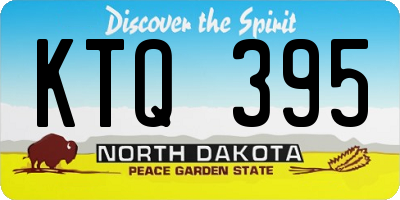 ND license plate KTQ395