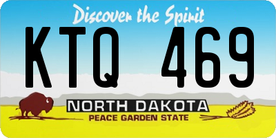 ND license plate KTQ469