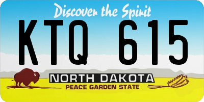 ND license plate KTQ615