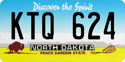 ND license plate KTQ624