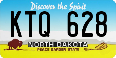 ND license plate KTQ628