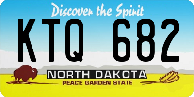 ND license plate KTQ682
