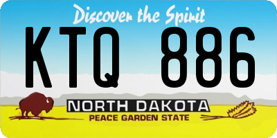 ND license plate KTQ886