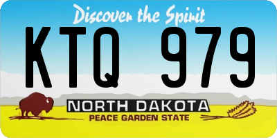ND license plate KTQ979