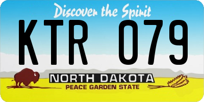ND license plate KTR079