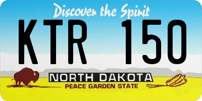 ND license plate KTR150
