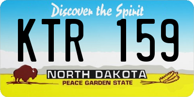 ND license plate KTR159