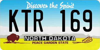 ND license plate KTR169