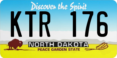 ND license plate KTR176