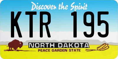 ND license plate KTR195