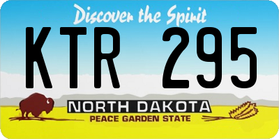 ND license plate KTR295