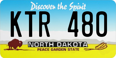 ND license plate KTR480