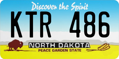 ND license plate KTR486