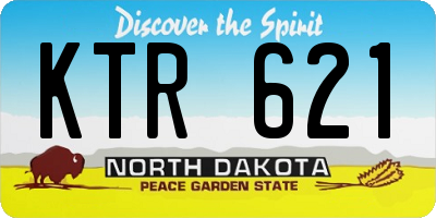 ND license plate KTR621