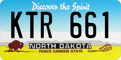 ND license plate KTR661