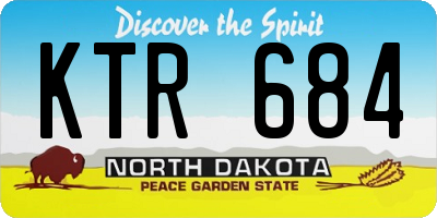 ND license plate KTR684