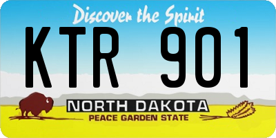 ND license plate KTR901