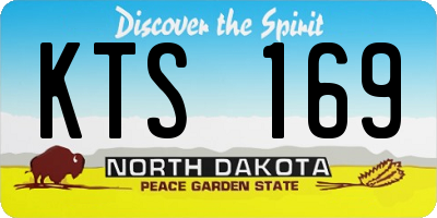 ND license plate KTS169
