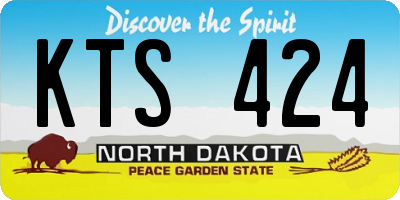 ND license plate KTS424