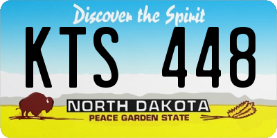 ND license plate KTS448
