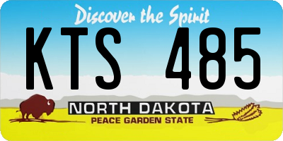 ND license plate KTS485