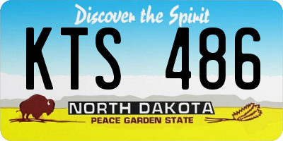 ND license plate KTS486