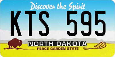 ND license plate KTS595