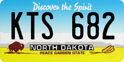 ND license plate KTS682