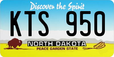 ND license plate KTS950