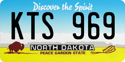 ND license plate KTS969
