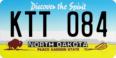 ND license plate KTT084