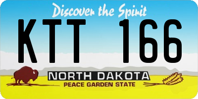 ND license plate KTT166