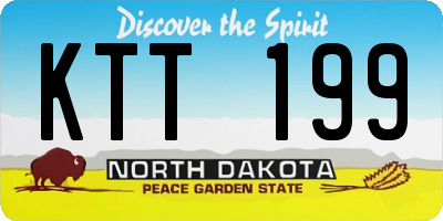 ND license plate KTT199