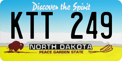 ND license plate KTT249