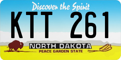 ND license plate KTT261