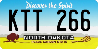 ND license plate KTT266