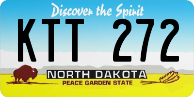 ND license plate KTT272