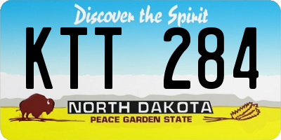 ND license plate KTT284